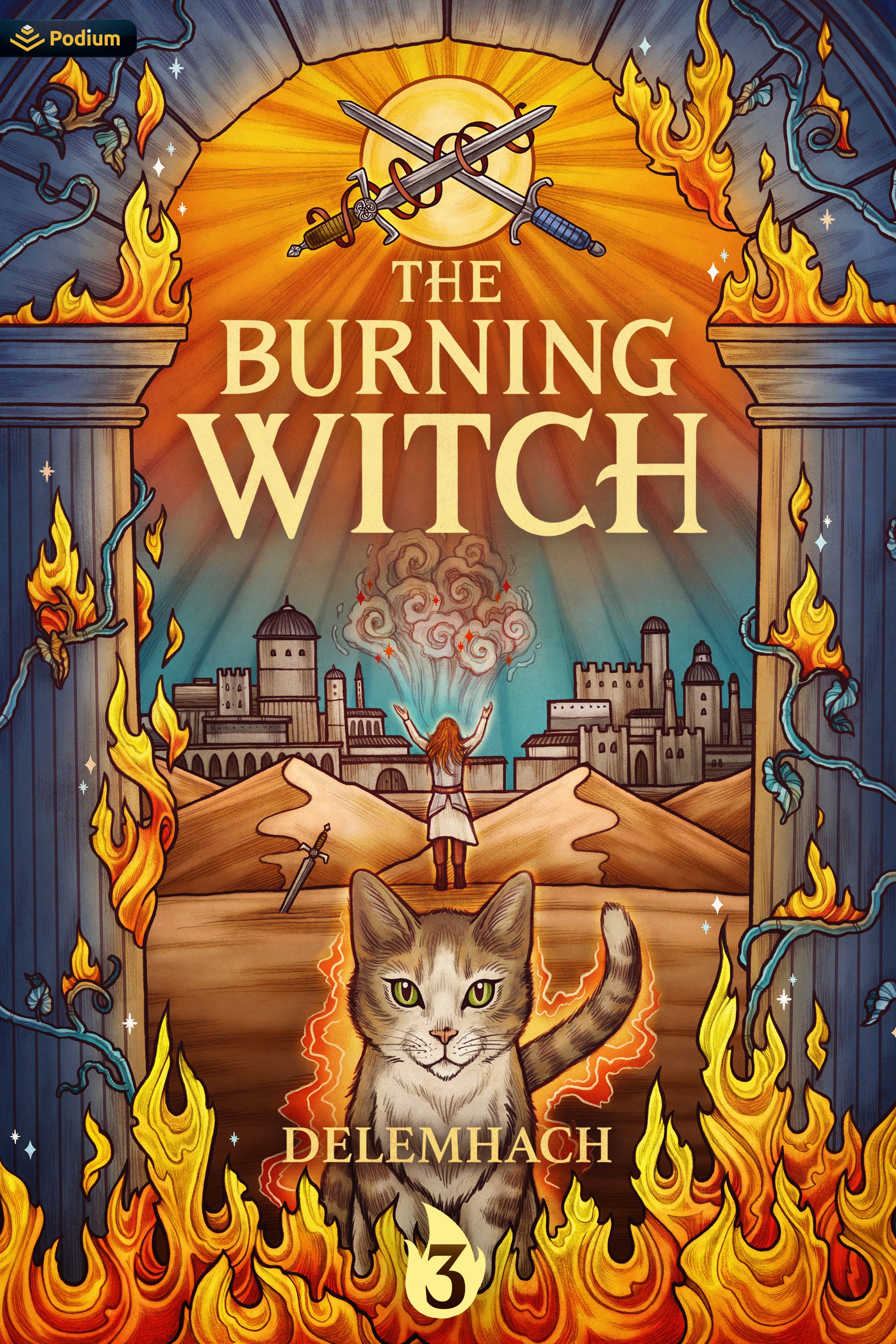 Book cover image for The Burning Witch 3 ISBN: 9781039448490